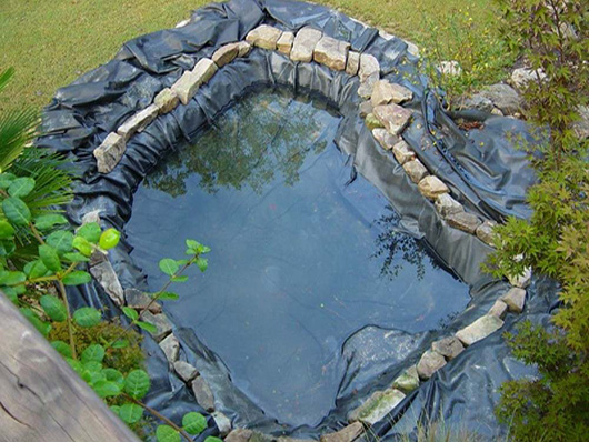 Small liner garden landscape pond hdpe geomembrane liner for artificial river or man made lake
