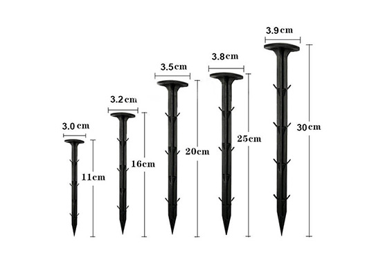 Weed mat fixing peg plastic nail landscape fabric staples