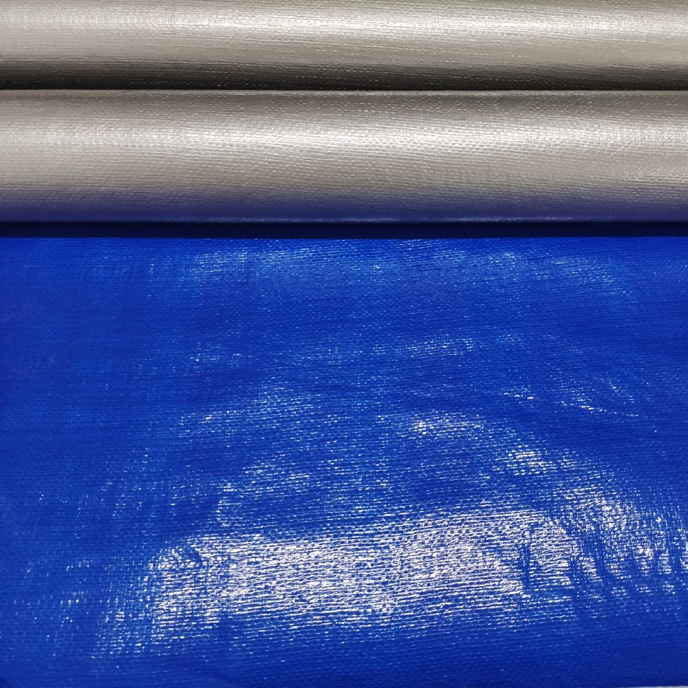 Heavy Duty Blue PE Tarpaulin Roll Thick Woven 140GSM Waterproof Double-Sided Fabric for Covering Snow Protecting