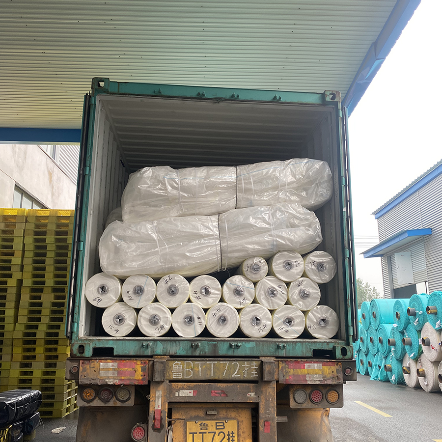 Whole container woven greenhouse film sent to Chile market