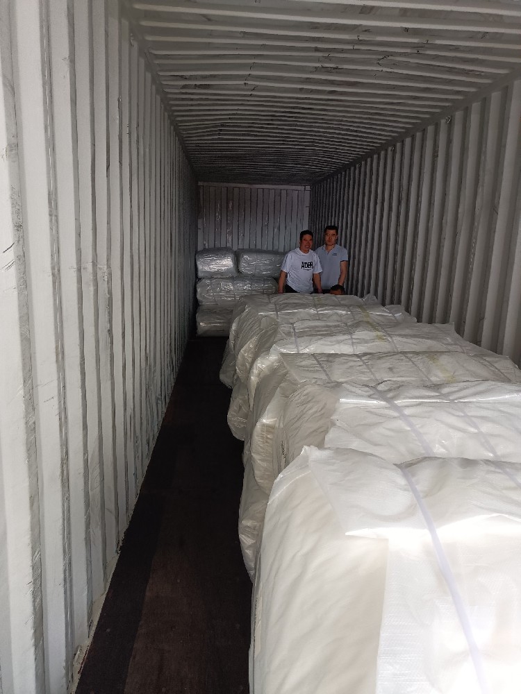Two 40HQ container of woven greenhouse film and cherry rain cover sent to Chile!